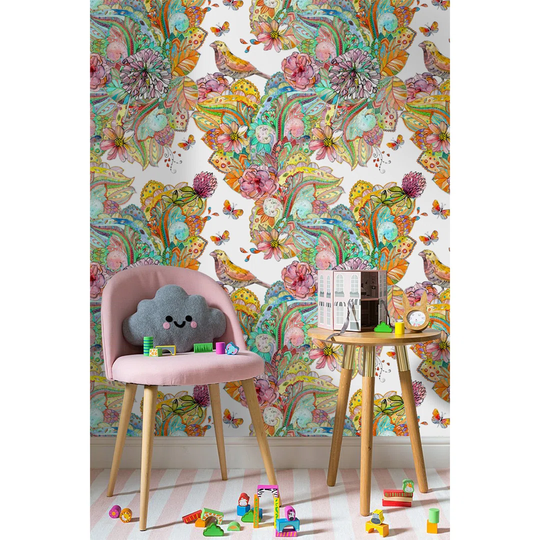 Walllpaper Roll 416X254cm Mural Decoration Kitchen Livingroom Bedroom Wallpaper Material With Print - Mandala Birds Leaves