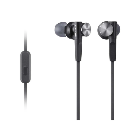 Sony Extra Bass In-ear Headphones And Mic Black