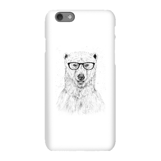 Balazs Solti Polar Bear And Glasses Phone Case for iPhone and Android - iPhone 6S - Snap Case - Gloss