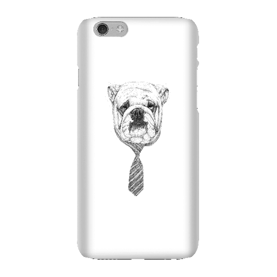 Balazs Solti Suited And Booted Bulldog Phone Case for iPhone and Android - iPhone 6 - Snap Case - Gloss