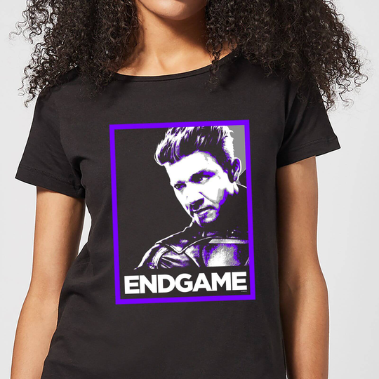 Avengers Endgame Hawkeye Poster Women's T-Shirt - Black - S - Black