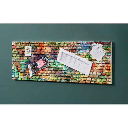 Notiz Motive Graffiti Magnetic Wall Mounted Cork Board