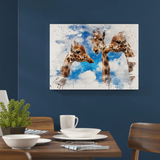 'Giraffes' Graphic Art Print Poster