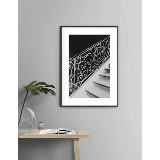 Paris - Escalier Hôtel Michel Simon - Picture Frame Photograph Print on Paper