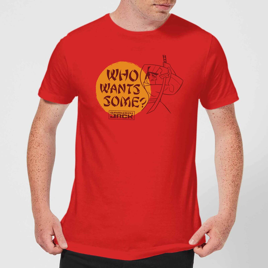 Samurai Jack Who Wants Some Men's T-Shirt - Red - S - Red
