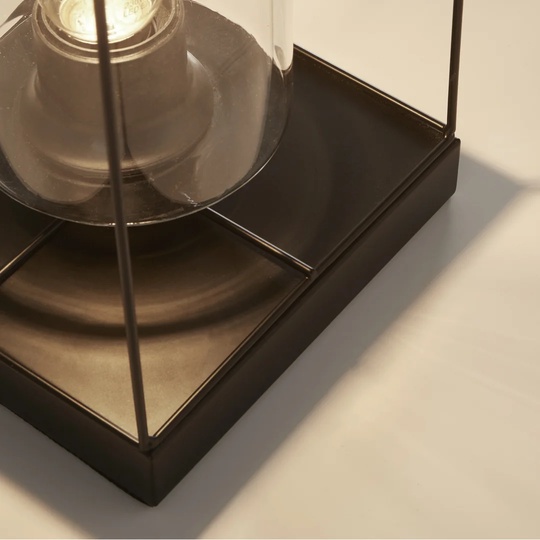 28.5Cm Brown Table Lamp