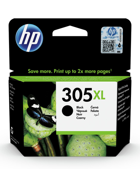 HP 305 XL High Yield Original Ink Cartridge - Black