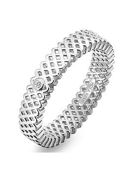 Hot Diamonds Quest Filigree Ring, Silver, Size K, Women