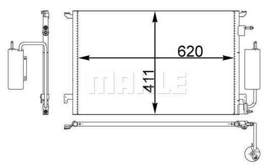 Condenser Air Conditioning 8FC351300-311 by BEHR