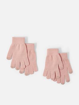 Accessorize Super-Stretchy Touchscreen Gloves Set Of Two