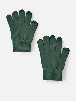 Accessorize Touchscreen Gloves Set Of Two, Green, Women