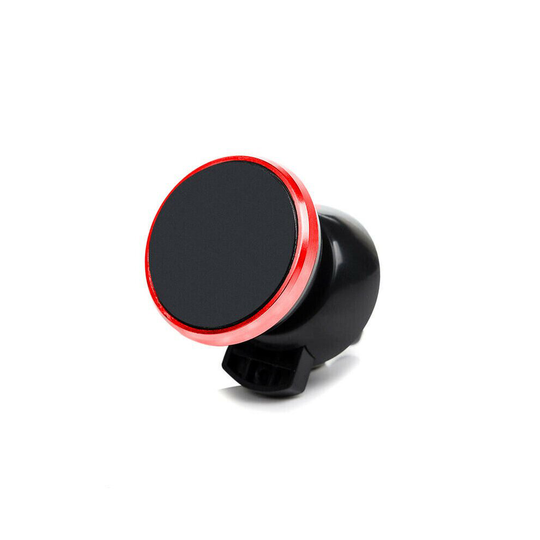 (Red) Magnetic In Car Mobile Phone Air Vent Mount Holder Stand