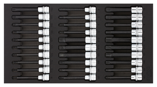 Sonic Socket and Bit socket set 3/8", SFS 1/3 30-piece 203001