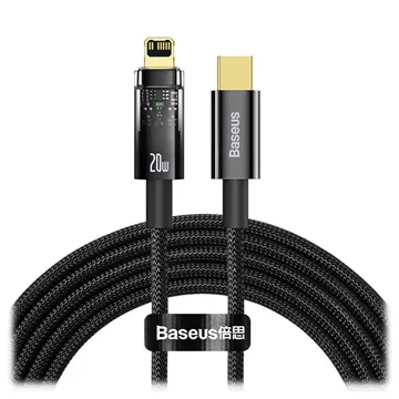 Baseus Explorer USB-C / Lightning Cable 20W - 2m - Black