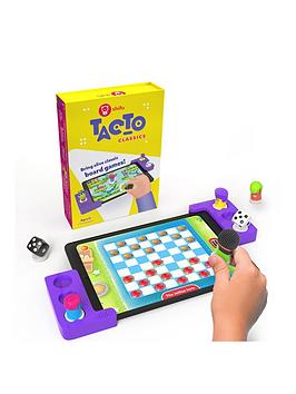 Playshifu Tacto Classics - 4In1 Board Games - Ludo, Checkers, Ladders, Tic Tac Toe | Real Figurines, Digital Games | Ages 4 &Amp; Up |