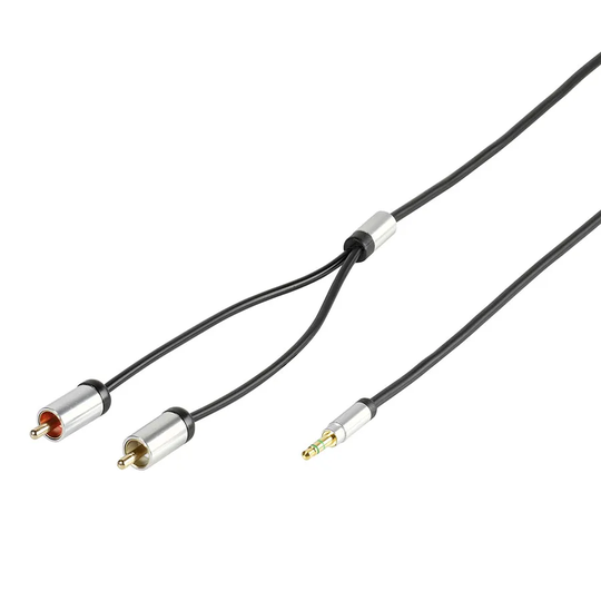Vivanco Premium 3.5mm Stereo Jack to Twin Phono RCA Audio Cable