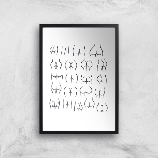 Buns Giclee Art Print - A4 - Black Frame