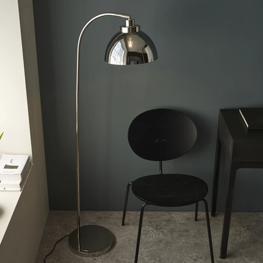 Groome 144Cm Nickel Tripod Floor Lamp