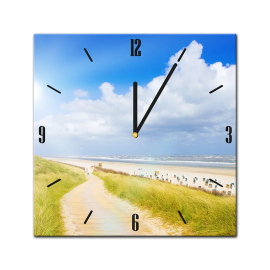 Glass clock - North Sea