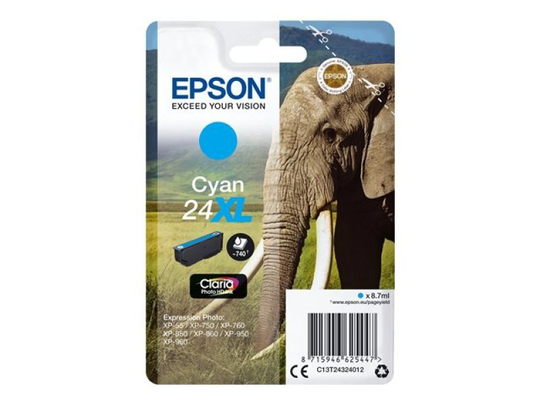Epson 24XL Cyan Inkjet Cartridge