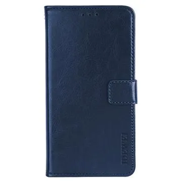 Idewei iPhone 14 Wallet Case with Magnetic Closure - Dark Blue