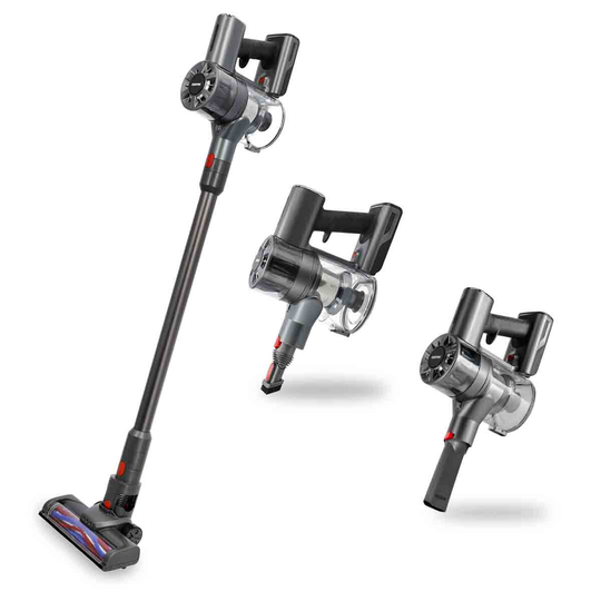 Geepas GVC19030 2-in-1 Cordless Upright Handheld Stick Vacuum Cleaner - Grey