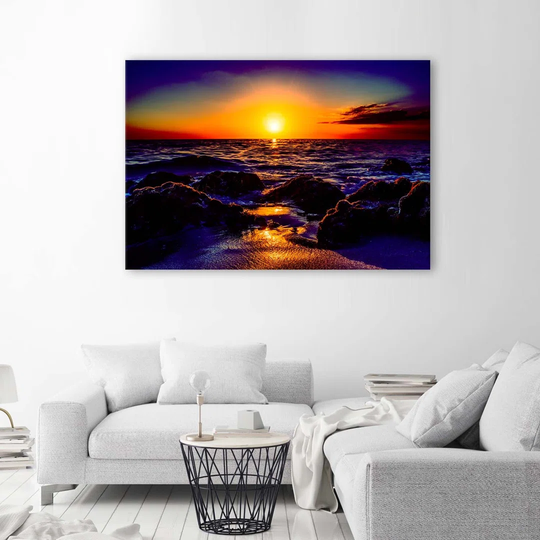 Canvas Print Sunset At The Sea