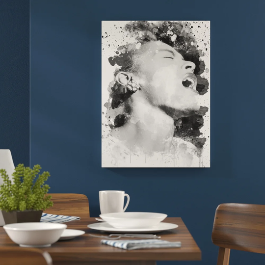 'Billy Holiday' Graphic Art Print Poster