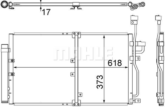 Condenser Air Conditioning 8FC351304-771 by BEHR