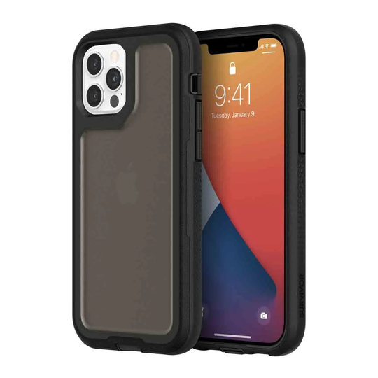 Griffin Survivor Extreme for iPhone 12 & iPhone 12 Pro - Asphalt Black/Black