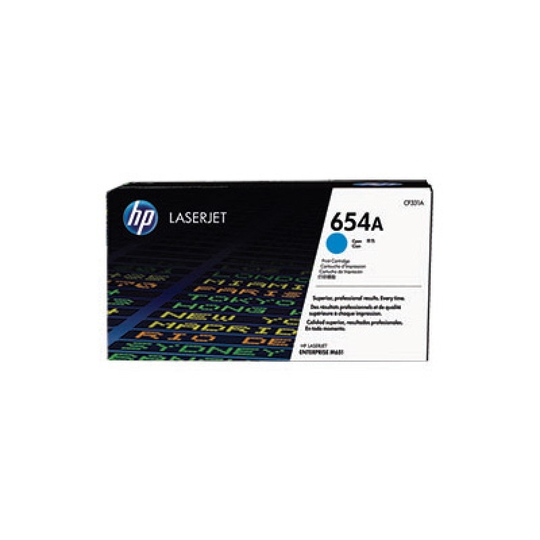 HP 654A Cyan Toner Cartridge - CF331A