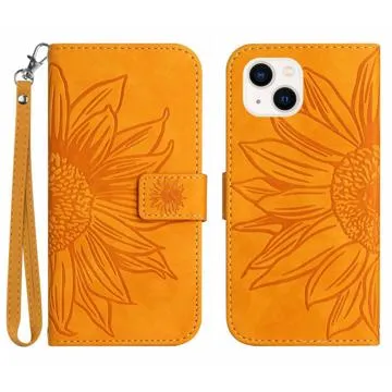 Sunflower Series iPhone 14 Plus Wallet Case - Yellow