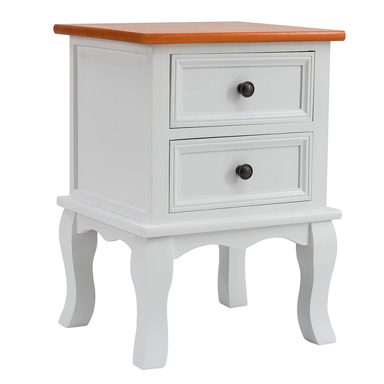 Stephon 2 Drawers Bedside Table