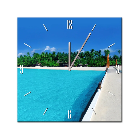 Glass Clock - Maldives