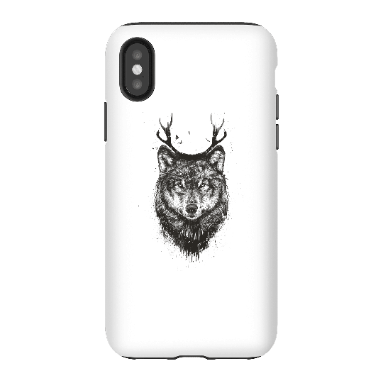 Balazs Solti Wolf Phone Case for iPhone and Android - iPhone X - Tough Case - Gloss