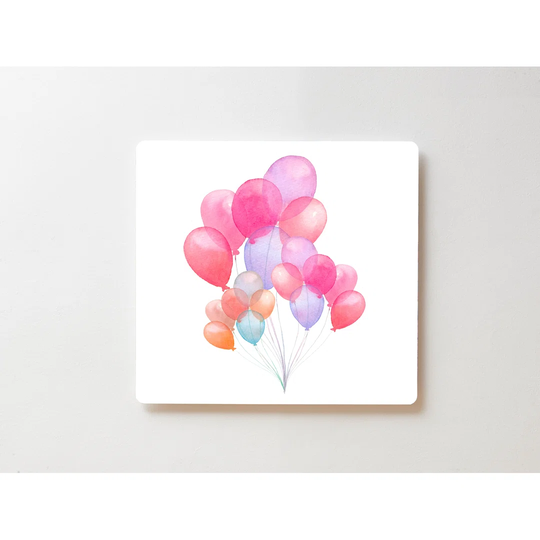 Backlight Motif Wall Picture Balloons Magnetic Cork Board