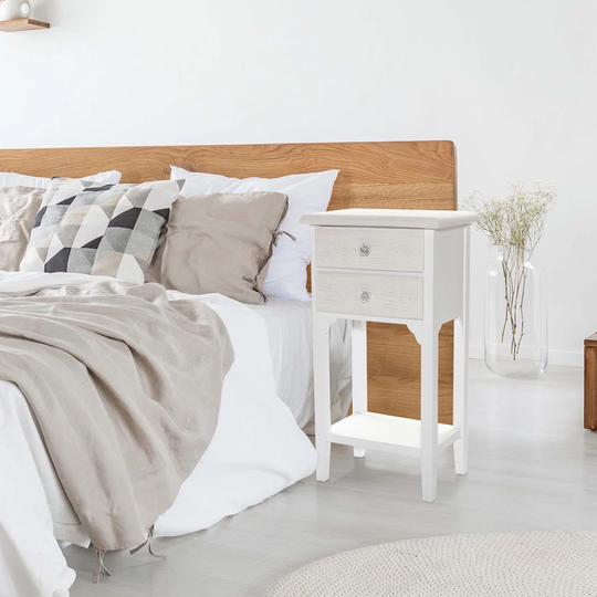 Garlington 2 Drawer Bedside Table