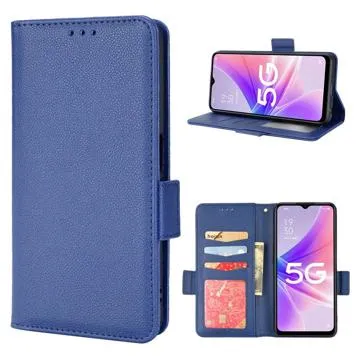 OnePlus Nord N300 Wallet Case with Magnetic Closure - Dark Blue