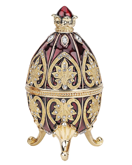 Alexander Polotsk Romanov Enameled Egg Sculpture