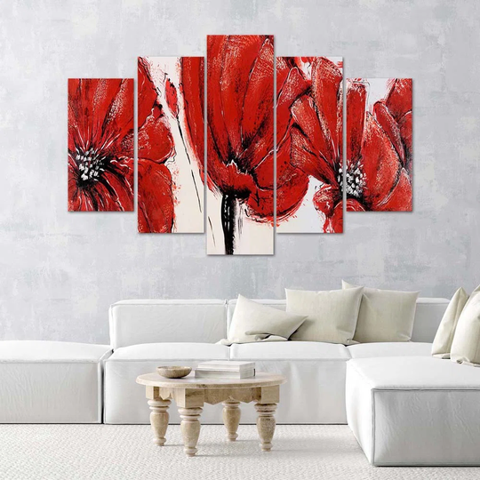 Red Acrylic Flowers
