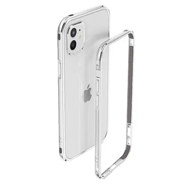 Polar Lights Style iPhone 12 Mini Metal Bumper - Silver