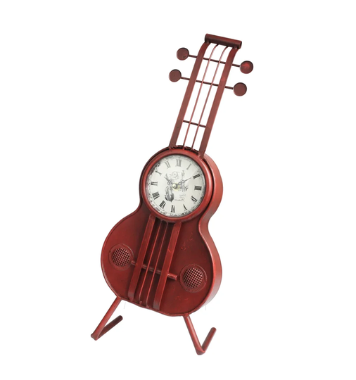 Analog Quartz Tabletop Clock in Red