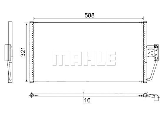 Condenser Air Conditioning 8FC351038-804 by BEHR