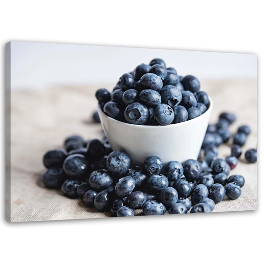Canvas Print Blueberries Fruits