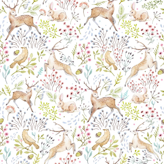 Walllpaper Roll 416X254cm Mural Decoration Wallpaper Material With Print Kitchen Livingroom Bedroom - Woodlight Animals Animals Delicate