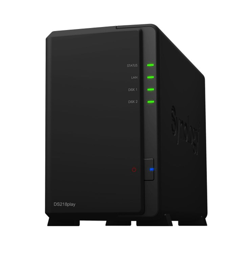 Synology DS218play 12TB (2 x 6TB TOSH N300) - 2 Bay Desktop NAS Unit