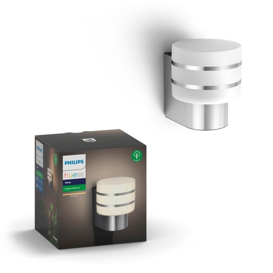 Philips Hue Tuar White Led Smart Outdoor Wall Light - Works with Alexa and Google Assistant*