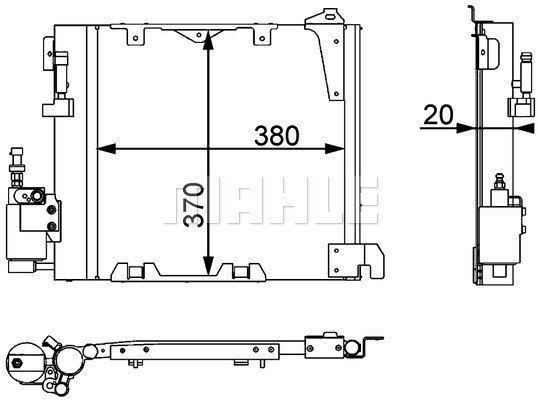 Condenser Air Conditioning 8FC351301-371 by BEHR