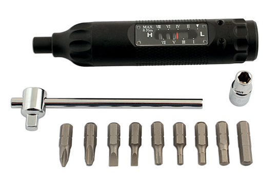 Kamasa 56094 Torque Screwdriver Set for Bicycles - Magnetic Torque Screwdriver