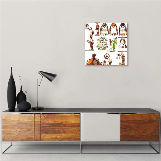 Canvas Print Banksy Collage Street Art